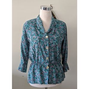 Vintage Jane Schaffhausen Floral Top
